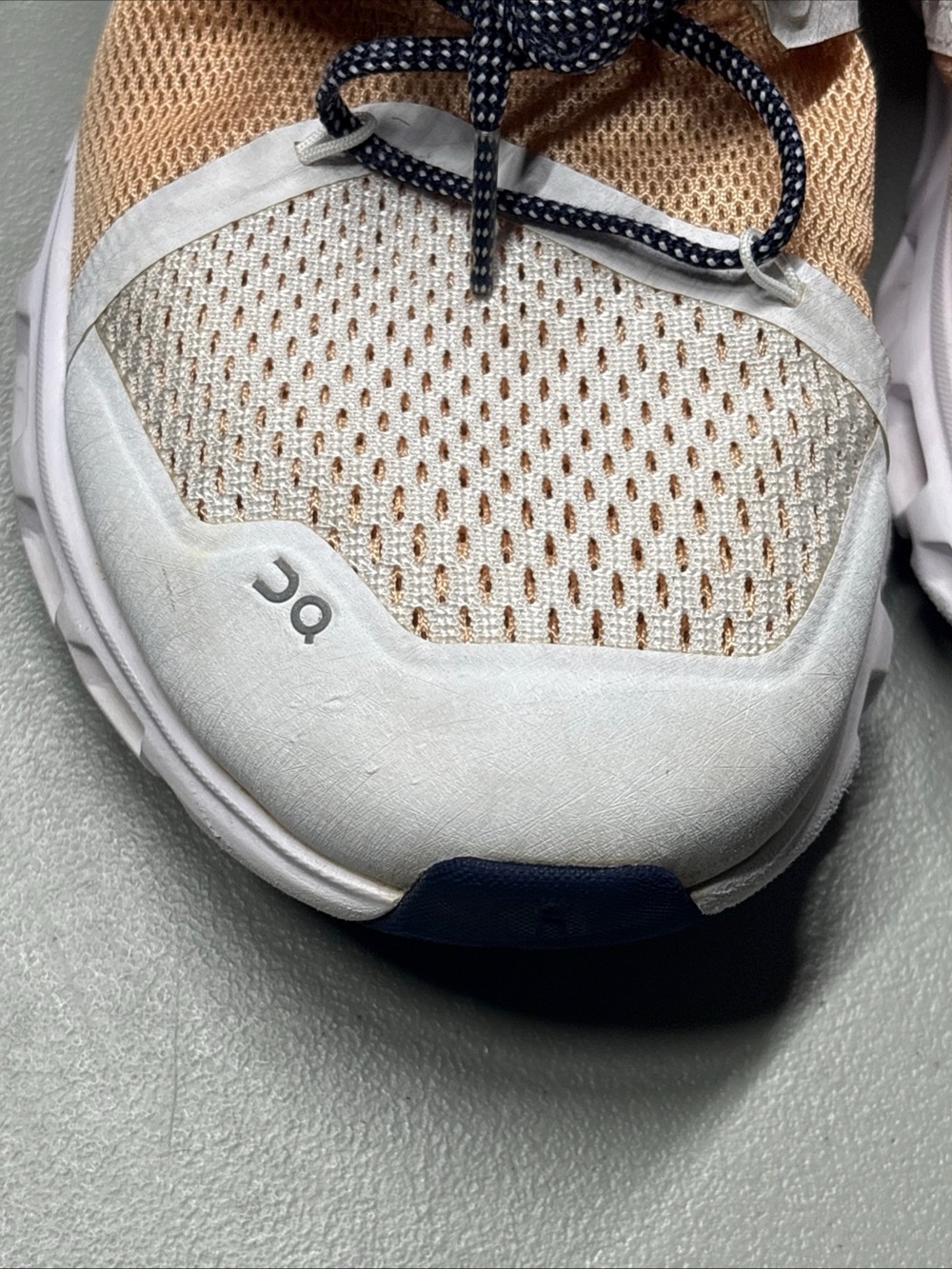 On Running Women's Cloudstratus Road Running Shoes White/Almond Size 9.5 - Picture 7 of 14